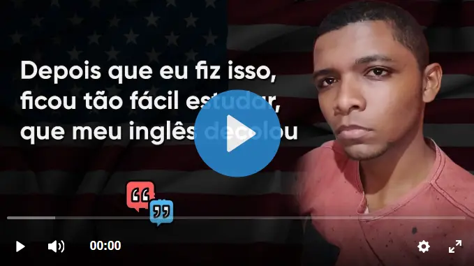 Prévia dos depoimentos em vídeo de alunos da Jornada do Autodidata em Inglês